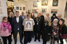 Mayor Eric Broadbent and wife Lynne were at the opening of the Frost exhibition at the Art Room in Falsgrave which is owned by Delia Prudence