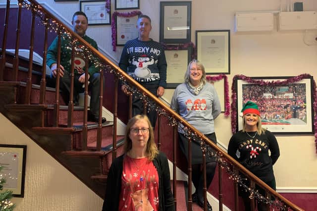 The Lloyd Dowson team raised more than £1,300 for the Motor Neurone Disease Charity. Photo submitted