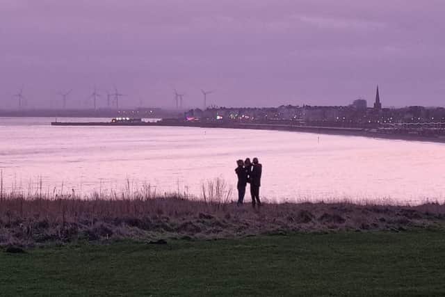 Phil Ingle took this excellent Sewerby-based photograph, filled with a pink/purple skyline.