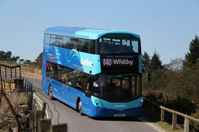The Coastliner service on its way to Whitby.