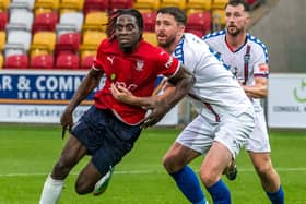 Dan Rowe in action against York City