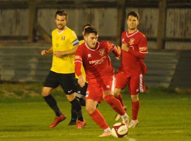 Flynn McNaughton notched for Brid Town at Lincoln United in the NPL Division East

Photos by Dom Taylor available to order by emailing s70dom@gmail.com or on Facebook at DT Sports Photographs