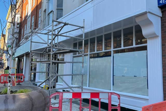 Building work is underway at Scarborough's new Savers store on Westborough.