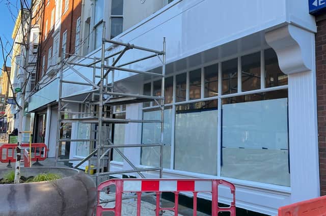 Building work is underway at Scarborough's new Savers store on Westborough.