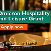 The Omicron Hospitality and Leisure Grant scheme will support hospitality, leisure and accommodation business premises with one-off grants of up to £6,000. Image courtesy of East Riding of Yorkshire Council