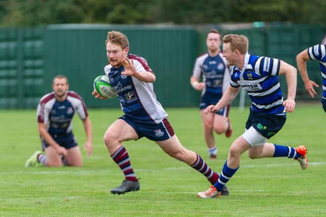 Joe Marshall, who scored a try in Scarborough RUFC's win at Morley
