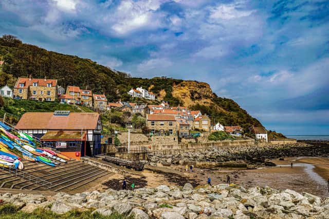 Runswick Bay on the North Yorkshire coast, near Whitby.