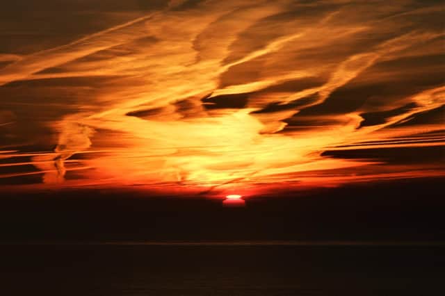 Alan Flynn captured this wonderful sunrise scene at Sewerby, filled with orange and yellow hues.