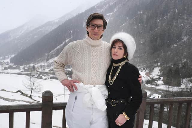 Lady Gaga and Adam Driver star as Italian power couple Maurizio and Patrizia Gucci in House of Gucci which is on at the Stephen Joseph Theatre in Scarborough
