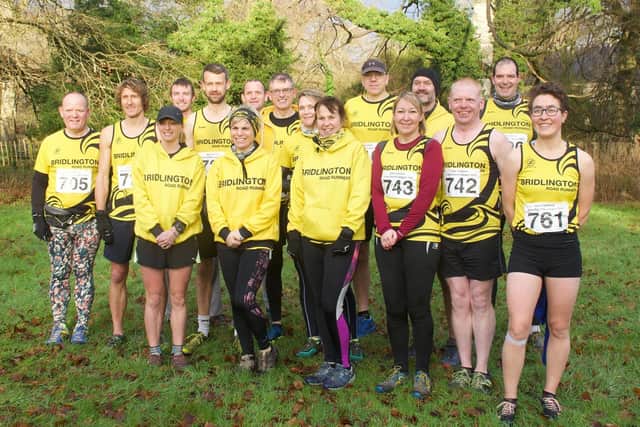 Brid Road Runners team line up at the EYCC League fixture at Sledmere
Photos by Alexander Fynn