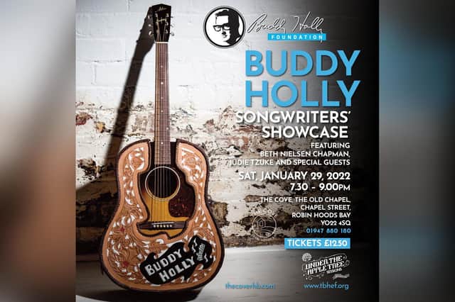 Buddy Holly Songwriters' Showcase is heading to Robin Hood's Bay, near Whitby.