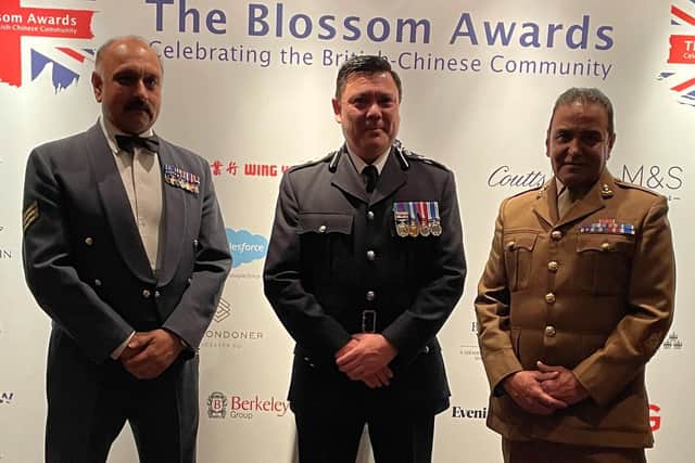 DCC Cain at the Blossom Awards – an organisation that recognises the contributions of British-Chinese nationals to the UK.