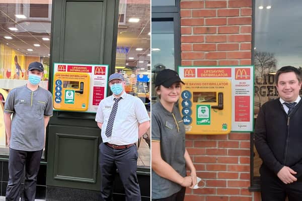 Tyriq and Mark, left, from the Huntriss Row restaurant and Carmen and Simon from the Eastfield restaurant. (Photo: McDonald's)