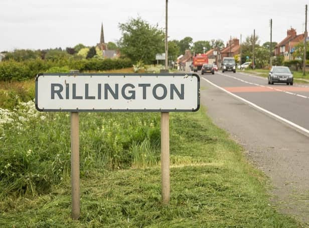 The village of Rillington, near Malton.
