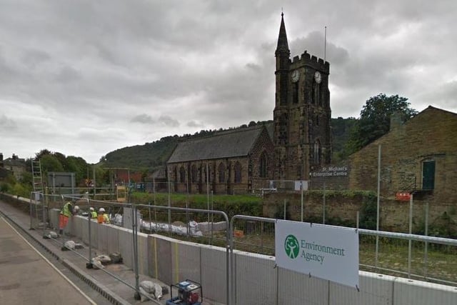 Work on the Mytholmroyd Flood Alleviation Scheme came to an end last year. But as Google cameras last passed through the village back in September 2018 you can still see the major project under construction.
