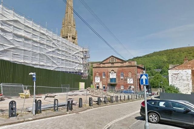 This Google Street View snap shows what Square Chapel looked like during its major regeneration project back in June 2015.