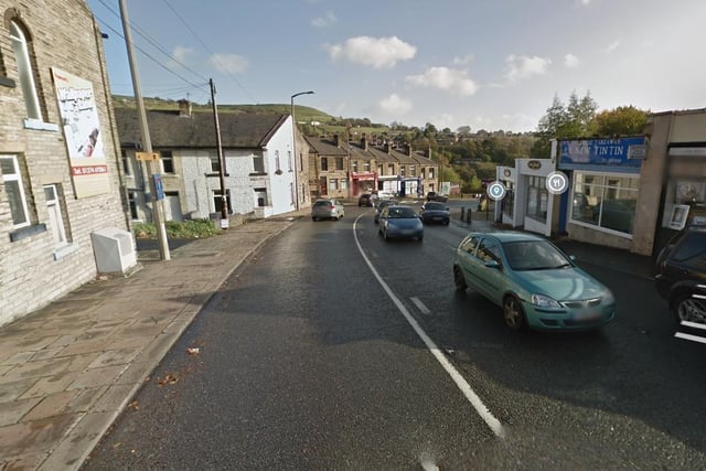 Over the past few years, major work has taken place to change the road layout on Salterhebble Hill, Halifax. This 2014 shot from Google Street View shows the road before the lane changes.
