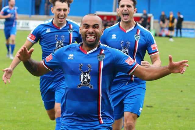 Jacob Hazel scored the dramatic winner for Whitby at FC United