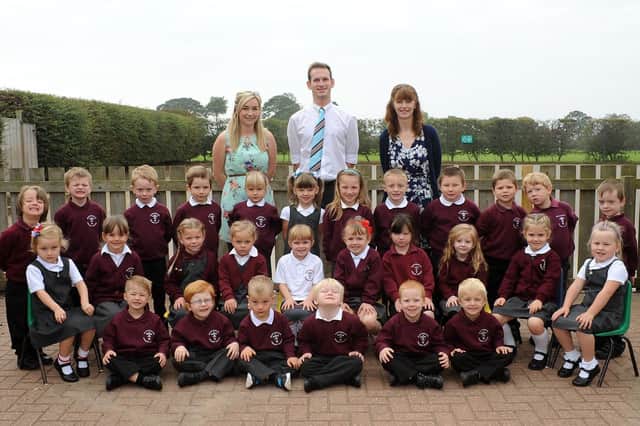 This excellent photograph features some of Martongate School’s new starters back in 2014. Do you recognise any of the youngsters who started their learning journey in Class 1? Photo by Paul Atkinson (NBFP PA 1437-23b)
