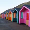 Saltburn's colourful beach huts.
