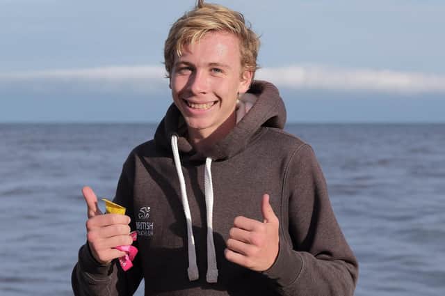 Scarborough AC youngster Ozzy Stringers took pat in the North Yorkshire schools cross country championships