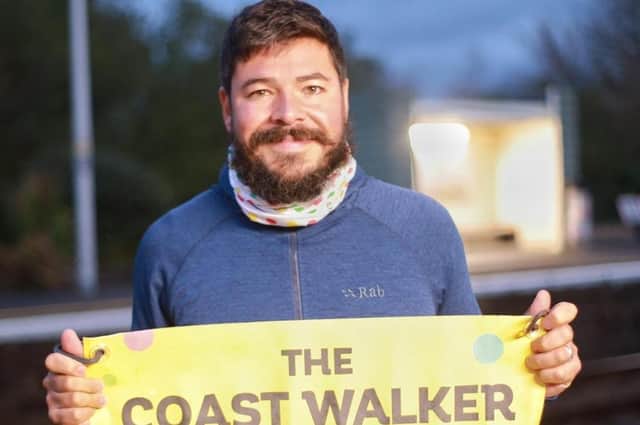 Chris Howard, who is hoping to walk 11,000 miles during his epic journey, is raising money for the Children in Need appeal.