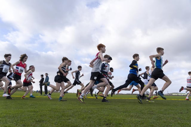 Runners from U13s to seniors were going for glory.