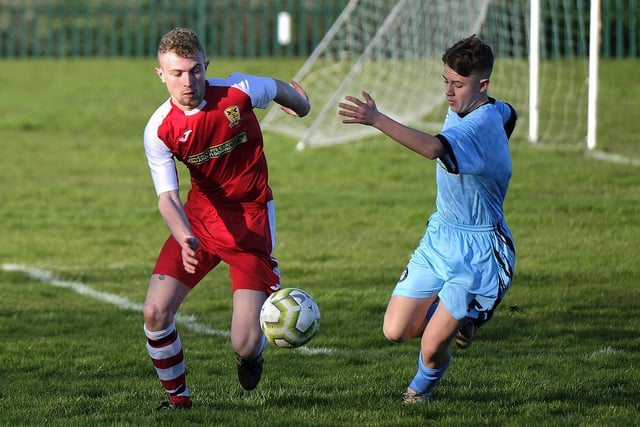 Newby 0 Westover Wasps 3 in Scarborough Saturday Football League
Photo by Richard Ponter