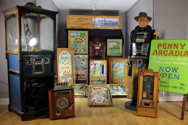Some of the arcade lots up for grabs at Spicers Auctioneers this month.