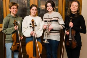 Freya Botzen, Felicity Lloyd, Stephanie Henson and Marcjanna Slodczyk are members of Scarborough Symphony Orchestra and are playing in the concert on Saturday February 12
