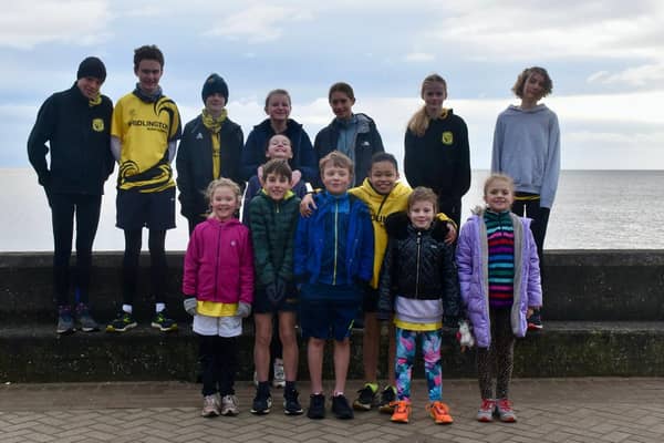 The Bridlington Road Runners juniors line up before their race on Sunday

Photo by TCF Photography