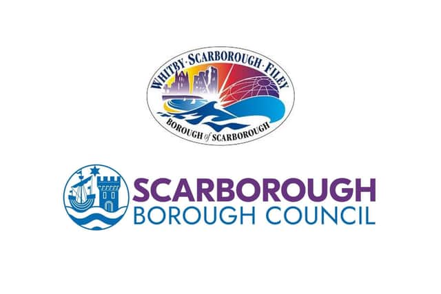 Scarborough Council said the borough's place brand, pictured top, has not been replaced and will continue to be used alongside a new council-branded logo.