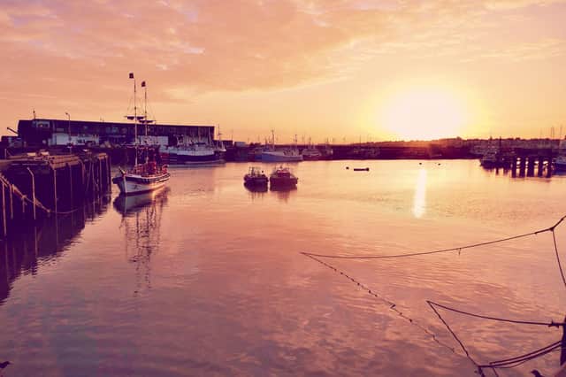 Aled Jones sent in this excellent sunset over Bridlington’s harbour.