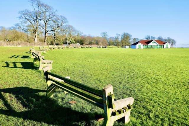 Aled Jones took this photograph of the cricket ground at Sewerby on a sunny winter’s day.