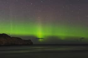 Northern Lights seen from Sandsend, by Diane Noles.