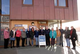 Scarborough's RNLI shop volunteers outside the store on Foreshore Road. (Photo: Scarborough RNLI)