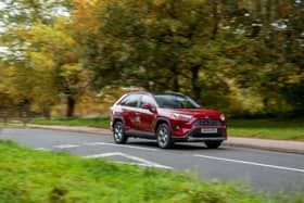 The Toyota RAV4 from the front