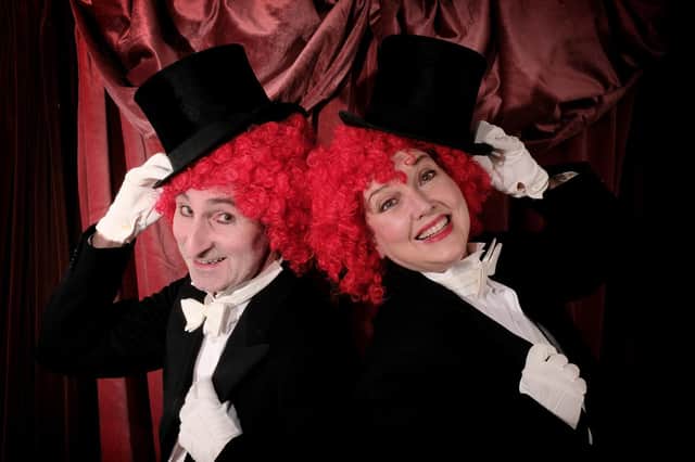 Tim Tubbs and Linda Polkowski as George and Lily Pepper in Noel Coward's one-act play the Red Peppers