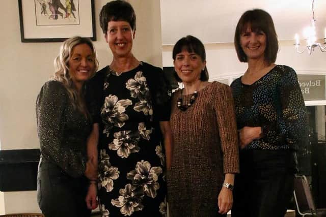 From, left, Bridlington Road Runners Kara Mainprize, Lyn Gent, Inspiration award-winner Sharon Bowes and Caroline McFarlane
Photos by TCF Photography