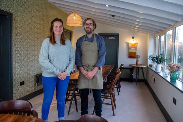 Owners Peter Neville and Cecily Fearnley at Homestead Kitchen, Goathland, a new entrant in the 2022 Michelin Guide.