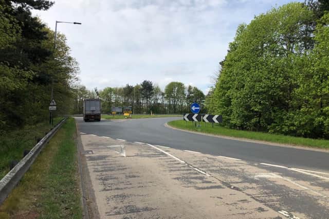 The westbound exit slip road at the A64 Old Malton junction. (Photo: National Highways)