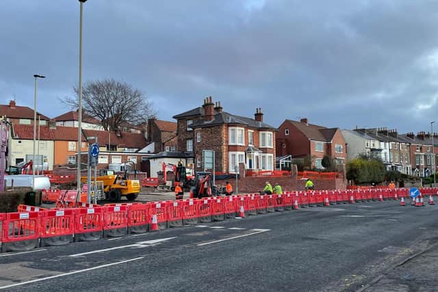 Roadworks are also taking place on Falsgrave Road and Stepney Road.