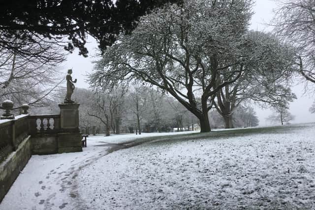 Ian Malcolmson sent in this excellent snowy scene at Sewerby Hall and Gardens.