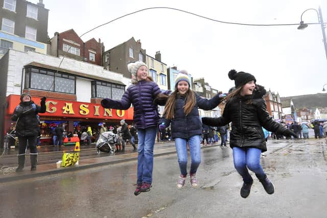 Skipping Day is an annual tradition in Scarborough, with the skipping taking place on Foreshore Road.
