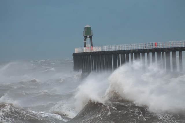 Storm Eunice hit Whitby last week - pic:Stewart Mallinson