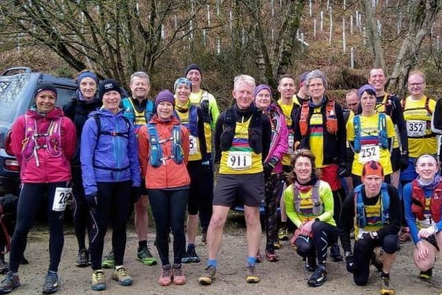 Scarborough AC team at the Maybeck 3 Crosses Fell Race