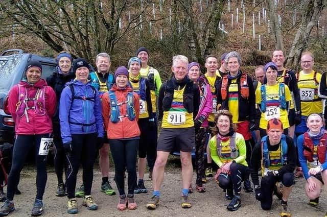 Scarborough AC team at the Maybeck 3 Crosses Fell Race