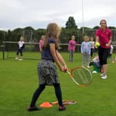 Bridlington Lawn Tennis Club's juniors in action
