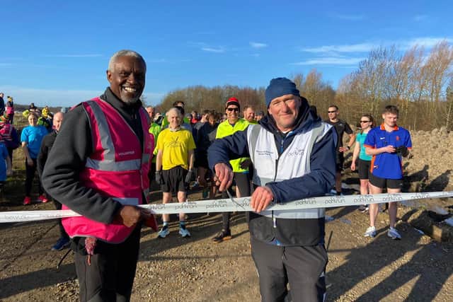 The first North Yorkshire Water Park Parkrun gets underway