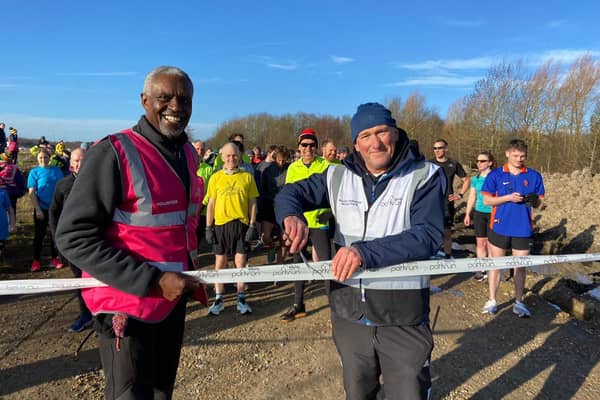 The first North Yorkshire Water Park Parkrun gets underway